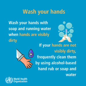 WHO advice on washing your hands