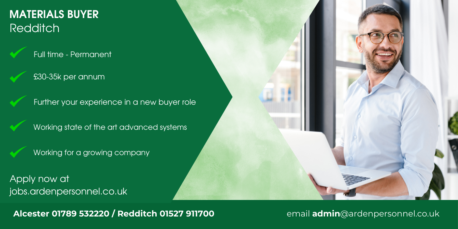 Materials Buyer Redditch