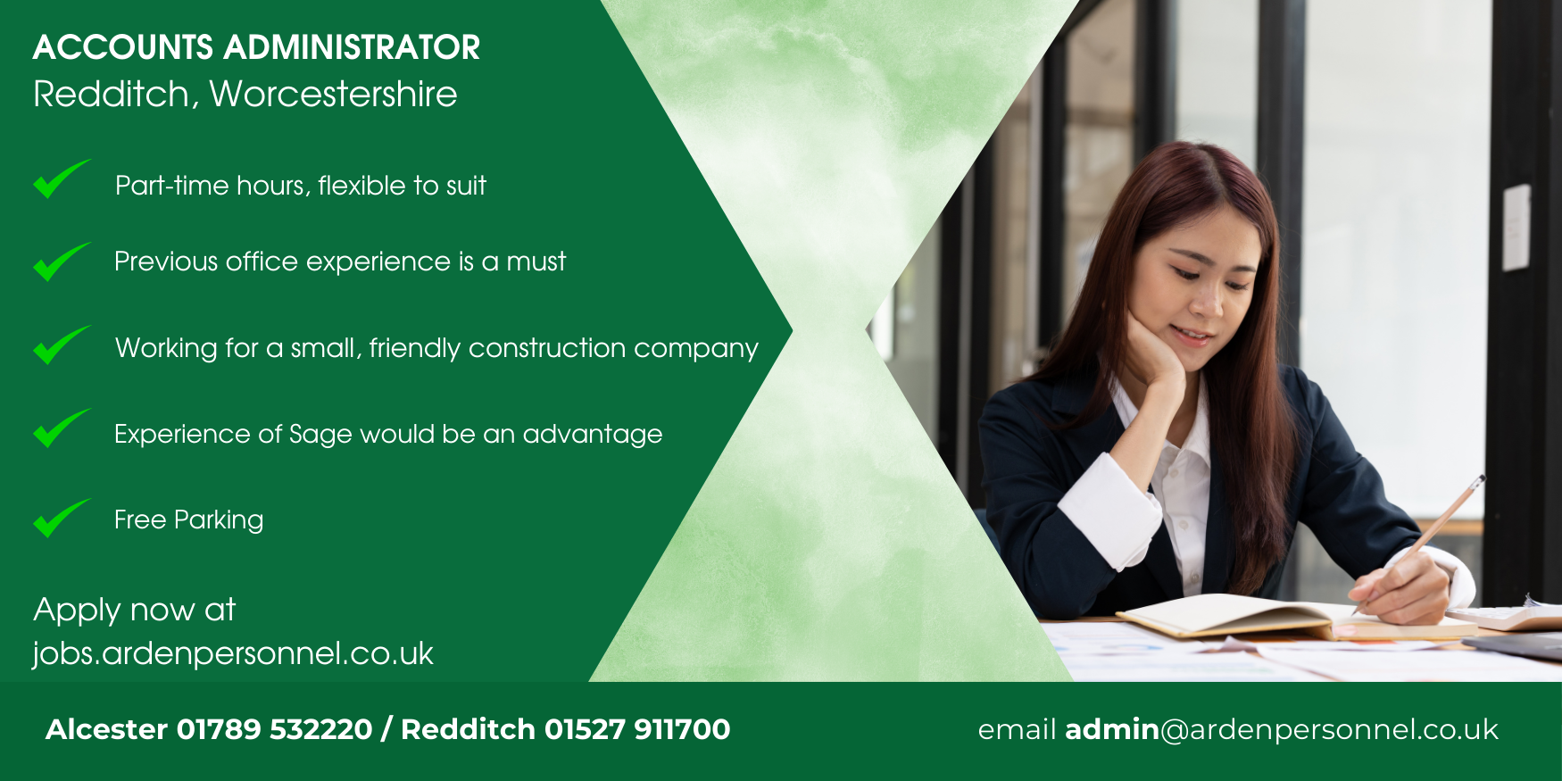 accounts administrator redditch